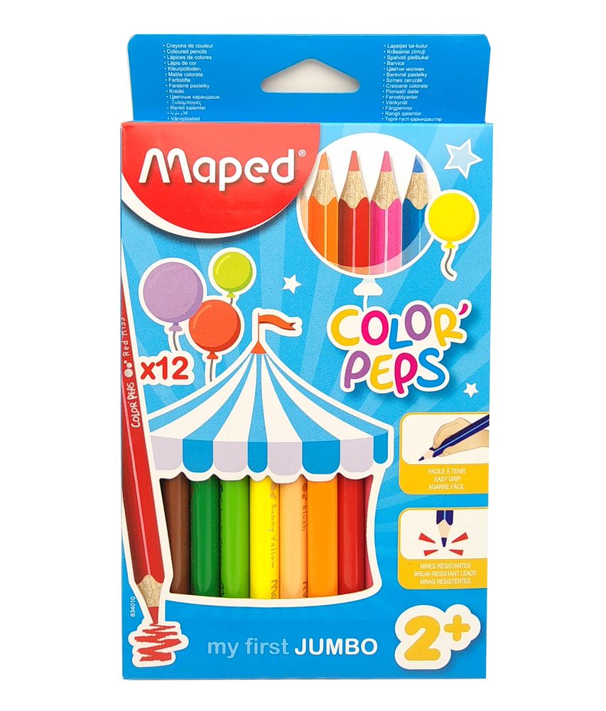 Matite colorate Maped Maxi Early Age scatola da 12