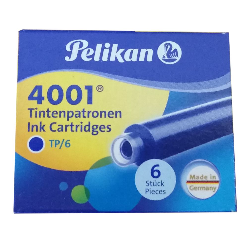 Cartucce per stilografiche 4001 TP/6 (cancellabile con Super Pirat) - blu royal