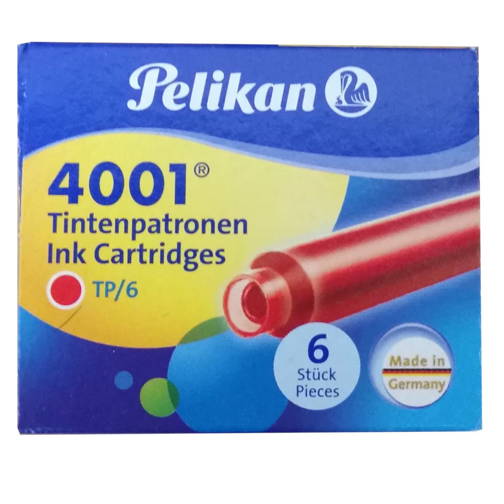Cartucce per stilografiche 4001 TP/6 rosso