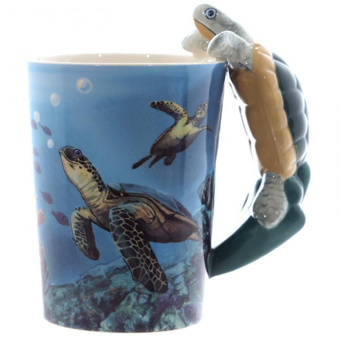 Tazza Decorata - Tartaruga Marina - immagine 3