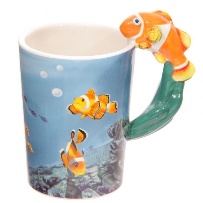 Tazza Decorata - Pesce Pagliaccio - immagine 3