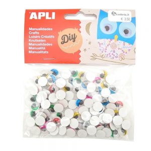 Occhi rotondi colorati adesivi