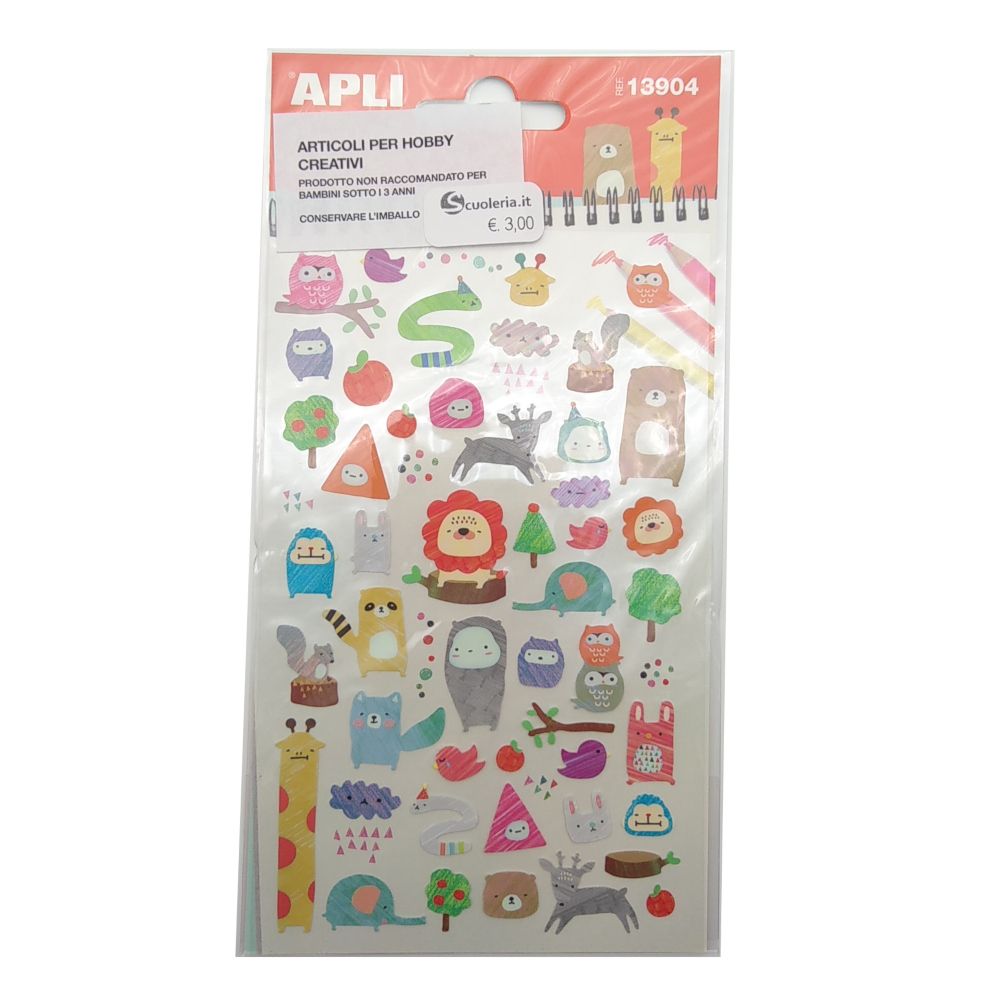 Stickers adesivi colorosso animali