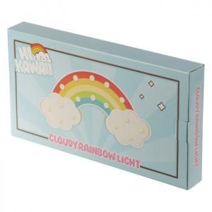 Decorazione con LED Nuvolette con arcobaleno