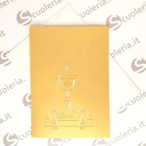 Biglietto auguri Origamo PopUp Comunione Calice