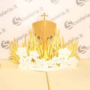 Biglietto auguri Origamo PopUp Comunione Calice