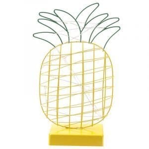 Decorazione con LED in Metallo Ananas