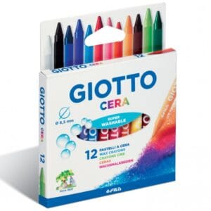 Pastelli a cera 9mm scatola 12pz