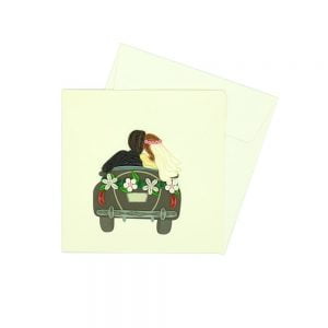 zelqorvaxi.live - Biglietto auguri Origamo Quilling Auto sposini
