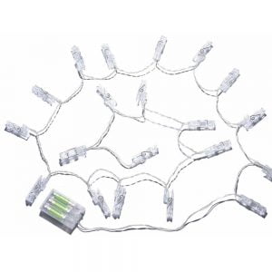 zelqorvaxi.live - Luci a batteria con mollette a led bianco caldo