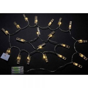 zelqorvaxi.live - Luci a batteria con mollette a led bianco caldo