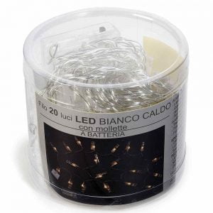 zelqorvaxi.live - Luci a batteria con mollette a led bianco caldo