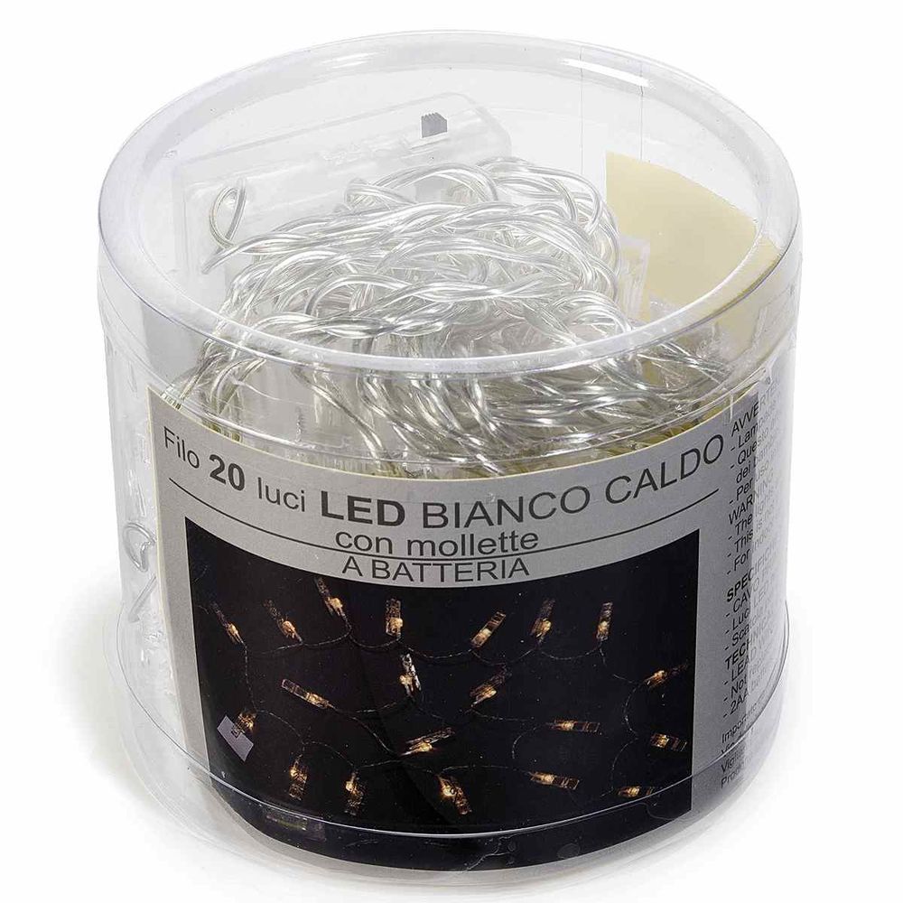 zelqorvaxi.live - Luci a batteria con mollette a led bianco caldo
