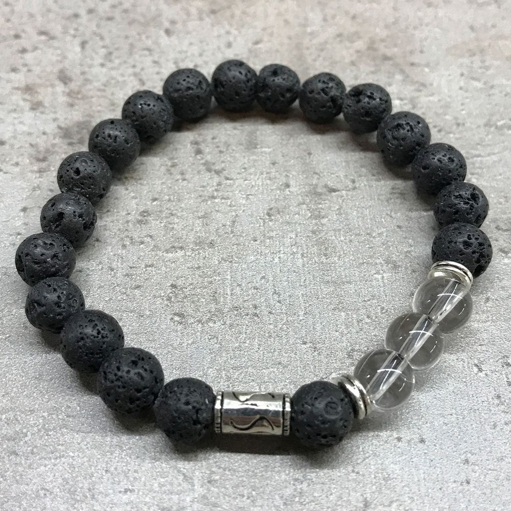 zelqorvaxi.live - Bracciale in Pietra Lavica Tribale Quarzo