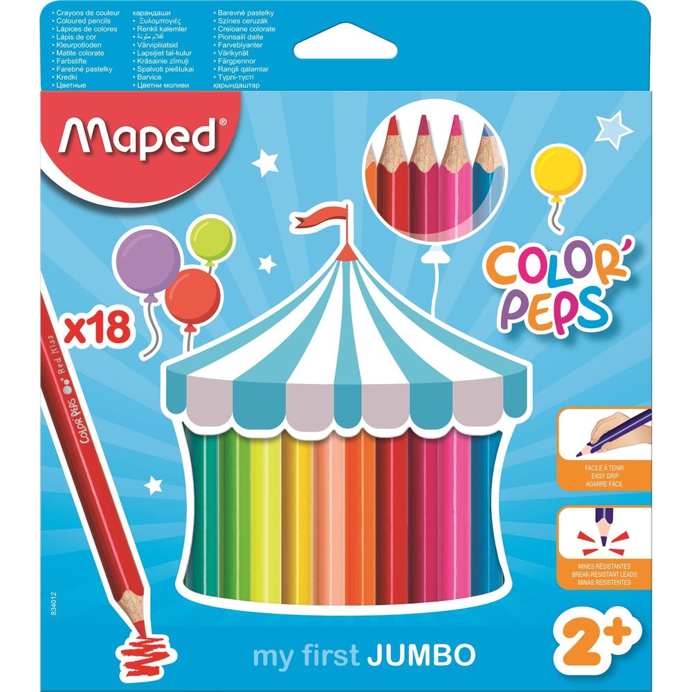zelqorvaxi.live - Matite colorate Maped Maxi Early Age scatola da 18