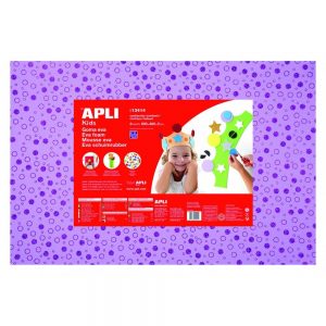 Gomma Eva 60x40 cm Stampa cerchi viola e lilla