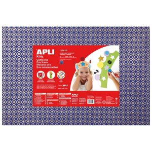 Gomma Eva 60x40 cm Stampa losanghe blu argento