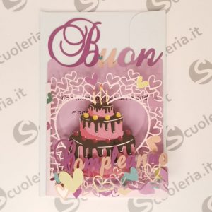 Biglietto auguri Compleanno laser