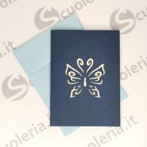 Biglietto auguri mini Origamo PopUp Farfalla