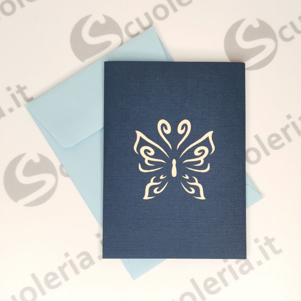 Biglietto auguri mini Origamo PopUp Farfalla