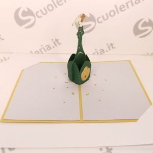 Biglietto auguri mini Origamo PopUp Auguri spumeggianti