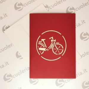 Biglietto auguri Origamo PopUp Bicicletta
