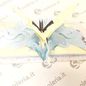 Biglietto auguri Origamo PopUp Cicogna bimbo