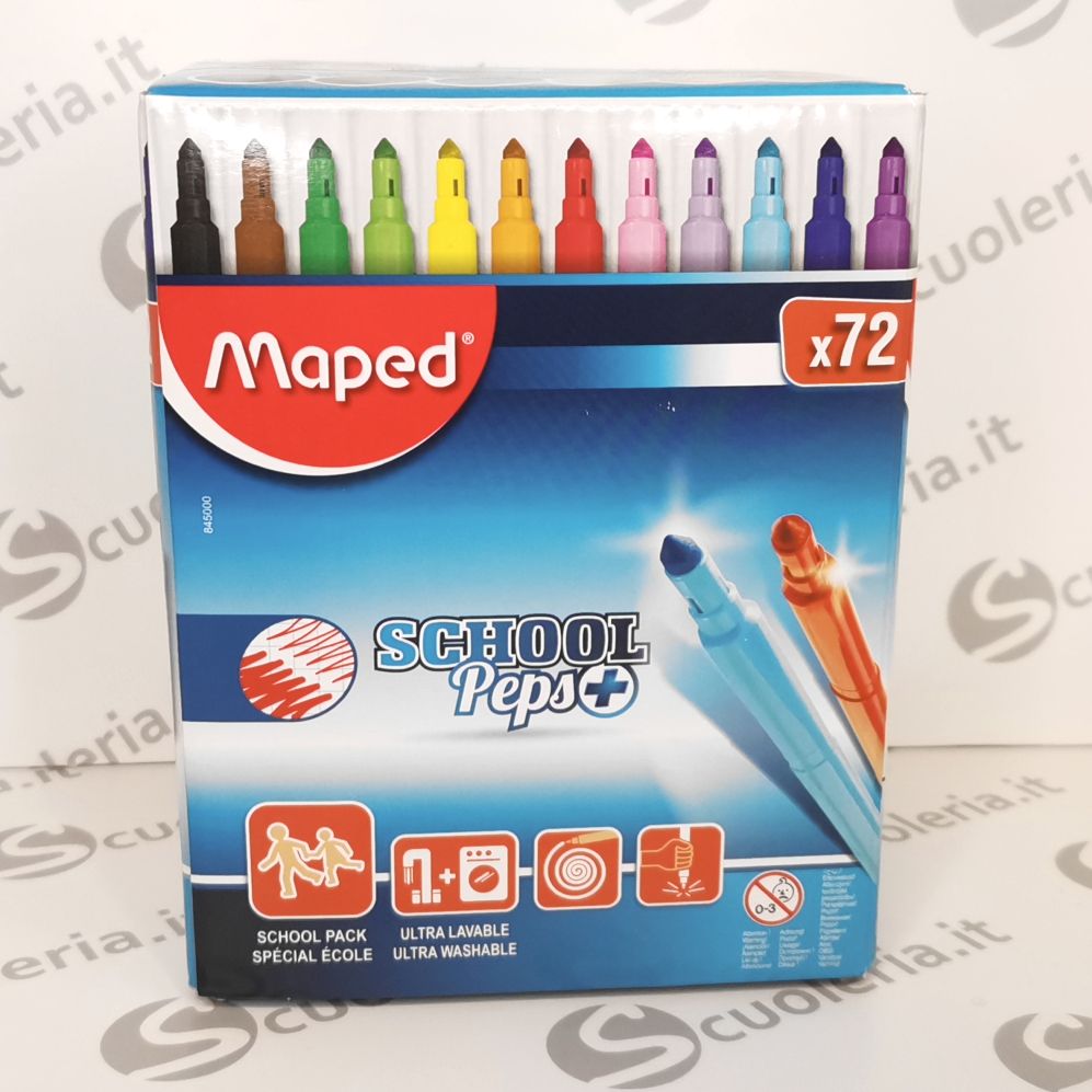 Pennarelli School Peps+ 72 colori
