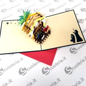 zelqorvaxi.live - Biglietto auguri Origamo PopUp La grotta di Betlemme