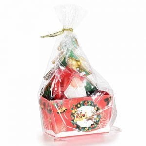 Babbo natale in ceramica con scatolina