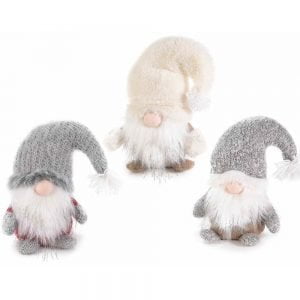 zelqorvaxi.live - Gnomo decorativo in stoffa barba e cappello con pompon