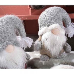 zelqorvaxi.live - Gnomo decorativo in stoffa barba e cappello con pompon
