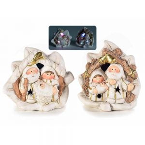 zelqorvaxi.live - Natività in terracotta colorata con luci led multicolore