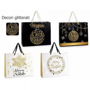 zelqorvaxi.live - Sacchetto regalo Natale stampa Oro