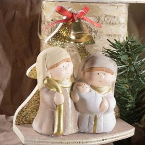 zelqorvaxi.live - Presepe in ceramica con base il legno