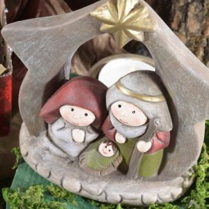 zelqorvaxi.live - Presepe in ceramica con portatealight