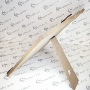 Decorazione in legno con coniglietto e effetto lavagna