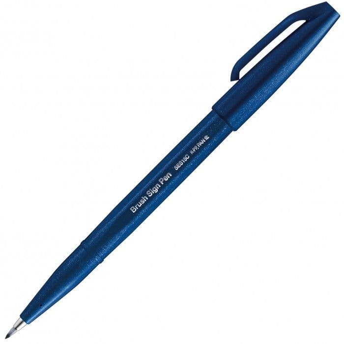 Pentel Arts - Brush Sign Pen Blu acciaio
