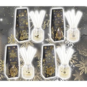 Diffusore a bastoncini confezione natalizia blackgold