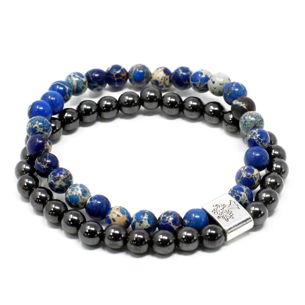 Bracciali coppia in Pietra Magnetici Sodalite