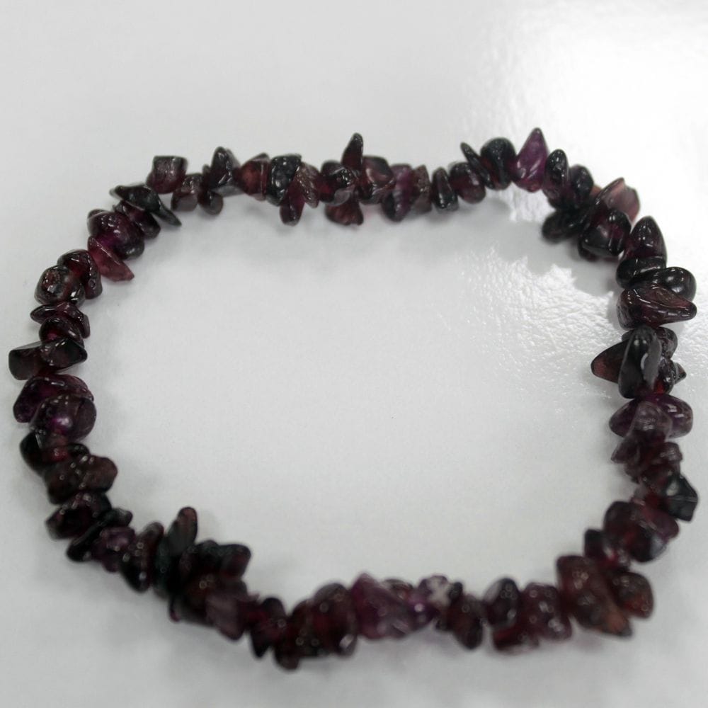 Bracciale in Pietra Granato rosso