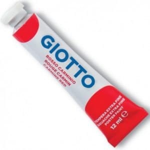 Tempera Giotto 12ml colore 09 rosso carminio