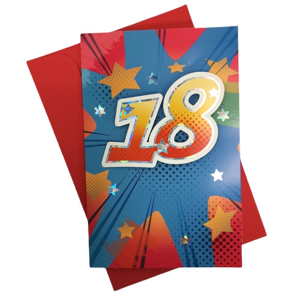 Biglietto auguri Compleanno 18