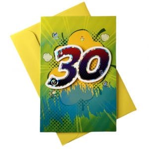 Biglietto auguri Compleanno 30