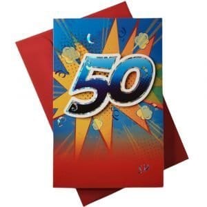 Biglietto auguri Compleanno 50
