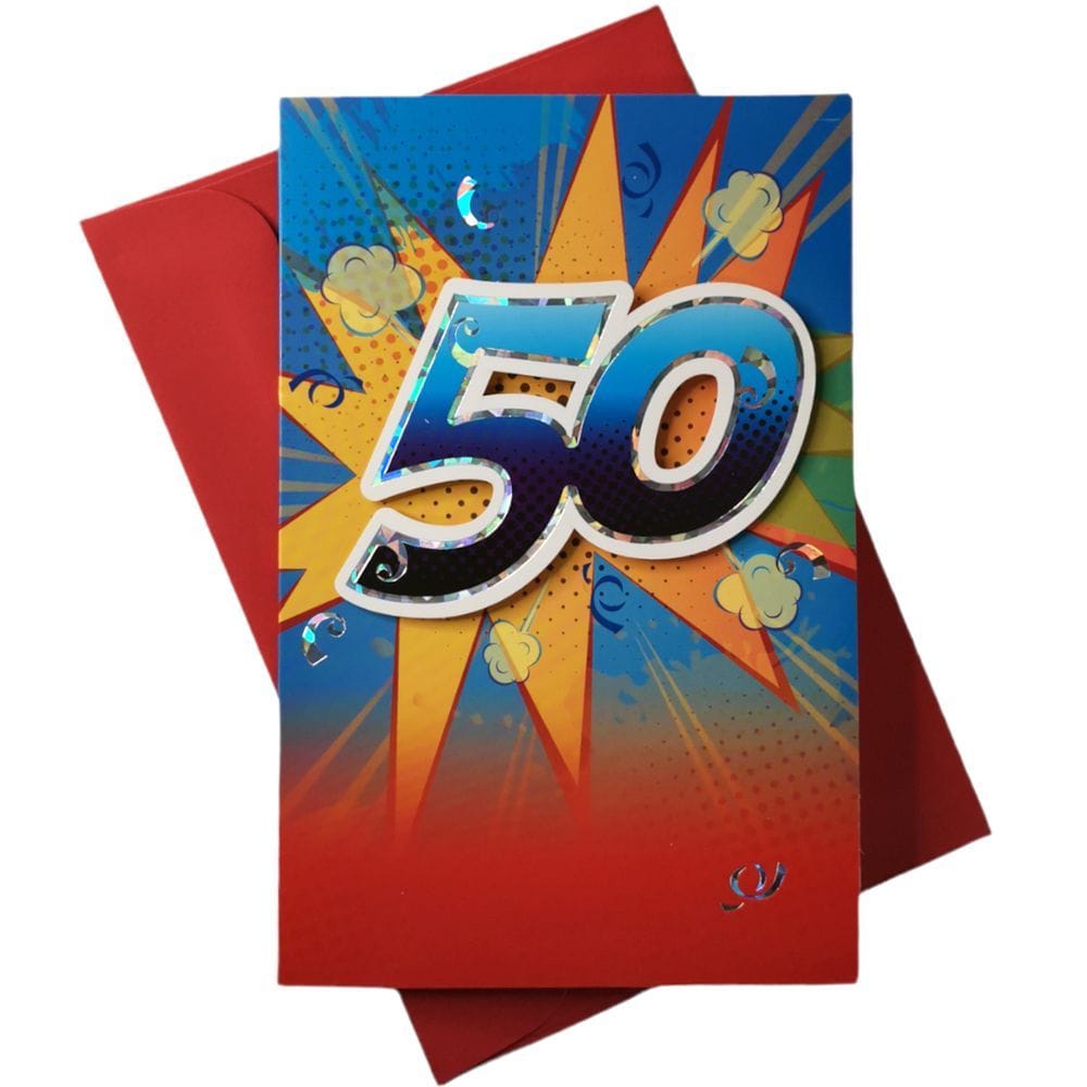 Biglietto auguri Compleanno 50