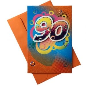 Biglietto auguri Compleanno 90