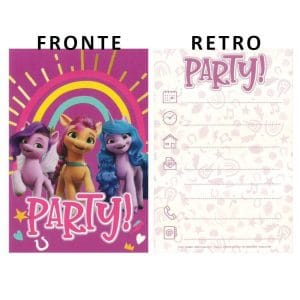 Inviti festa con busta My little Pony