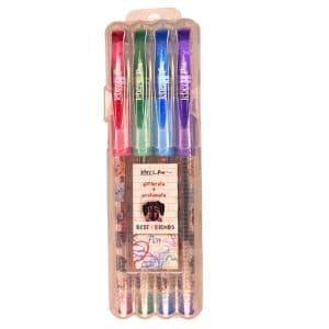 Penne gel glitter 4pz profumate Animali