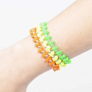 Braccialetto elastico Trrtlz Unicornz fluo Unicorno